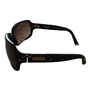 Coach Women's Samantha Tortoise Gold Bling Embellished Sunglasses